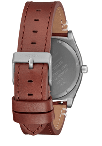 Time Teller Leather Lt Gunmetal / Basalt / Sienna View 4