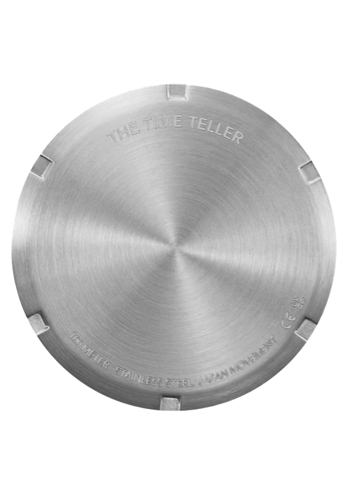 Time Teller Leather Silver / Egret / Cranberry