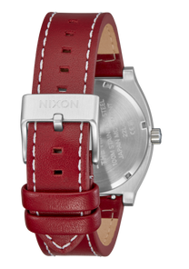 Time Teller Leather Silver / Egret / Cranberry View 4