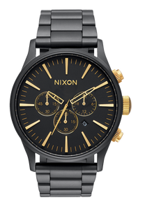 Sentry Chrono Matte Black / Gold View 1