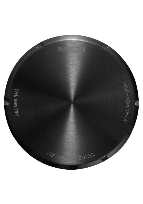 Sentry Chrono Leather Matte Black / Gold / Black