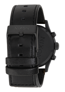 Sentry Chrono Leather Matte Black / Gold / Black View 4