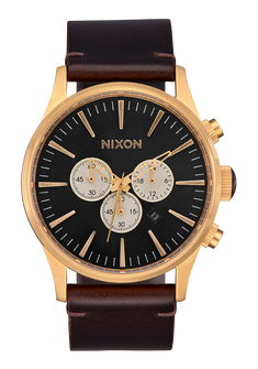 Sentry Chrono Leather Gold / Indigo / Brown