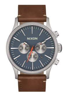 Sentry Chrono Leather Lt Gunmetal / Basalt / Sienna