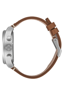 Sentry Chrono Leather Lt Gunmetal / Basalt / Sienna View 3