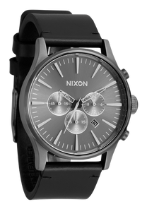 Sentry Chrono Leather All Gunmetal / Black View 2