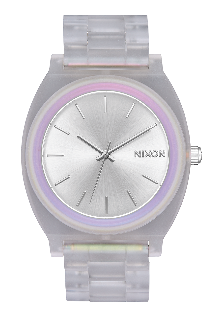 Time Teller Acetate Clear Silver Sunray Rainbow View 1