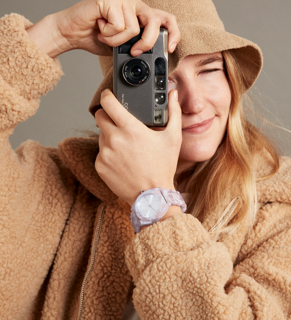 Time Teller Acetate Pink / Silver