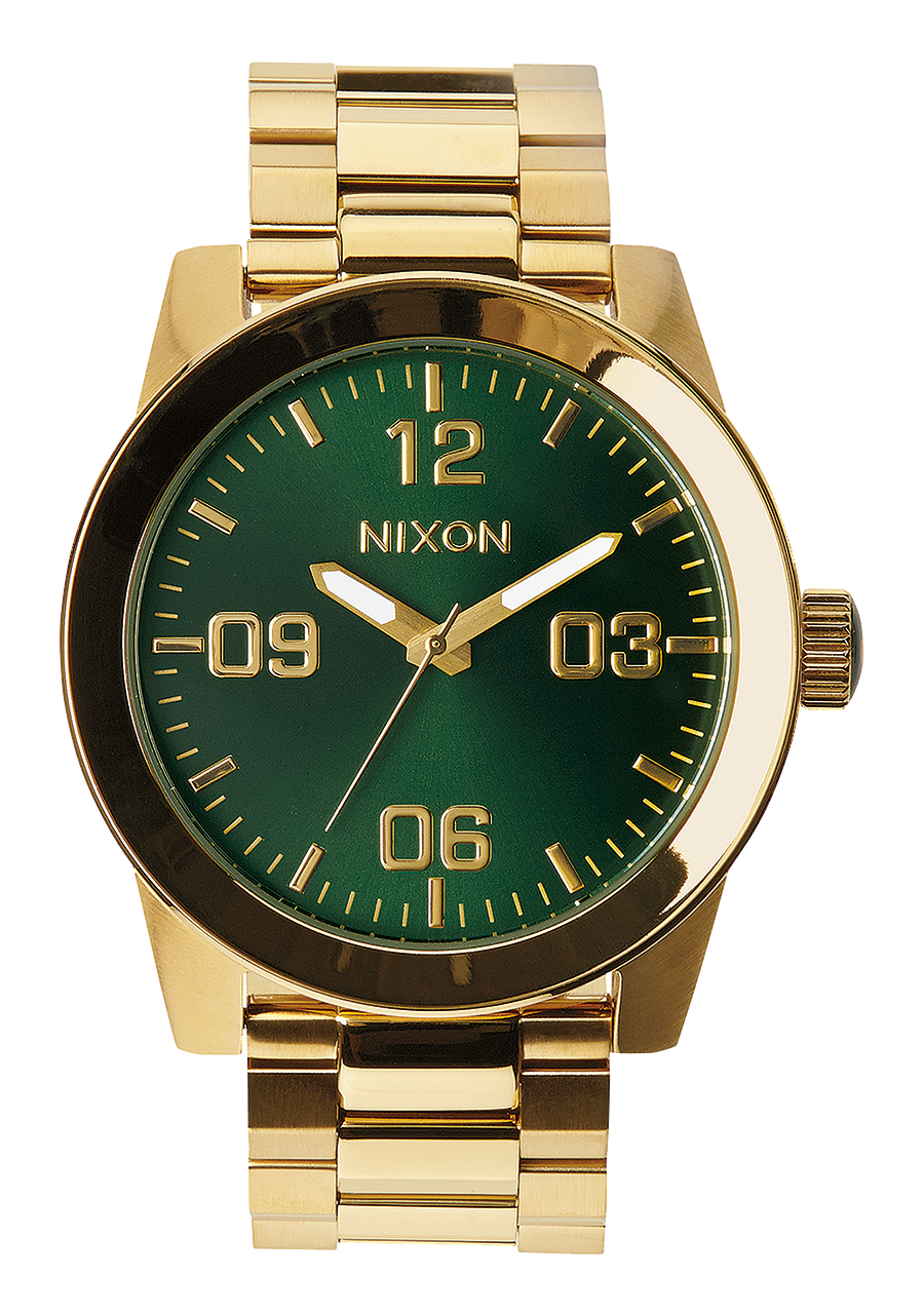 Corporal Stainless Steel Gold Green Sunray View 1