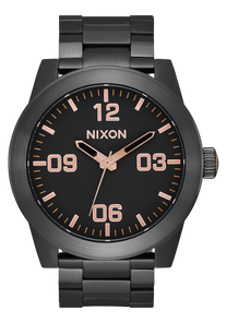 Corporal Stainless Steel All Black Rose Gold View 1