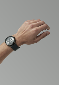 Sentry Chrono Leather V1 All Gunmetal / Black View 6