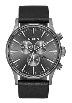 Sentry Chrono Leather V1 All Gunmetal / Black