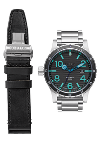 Diplomatic Black Teal Lum View 4