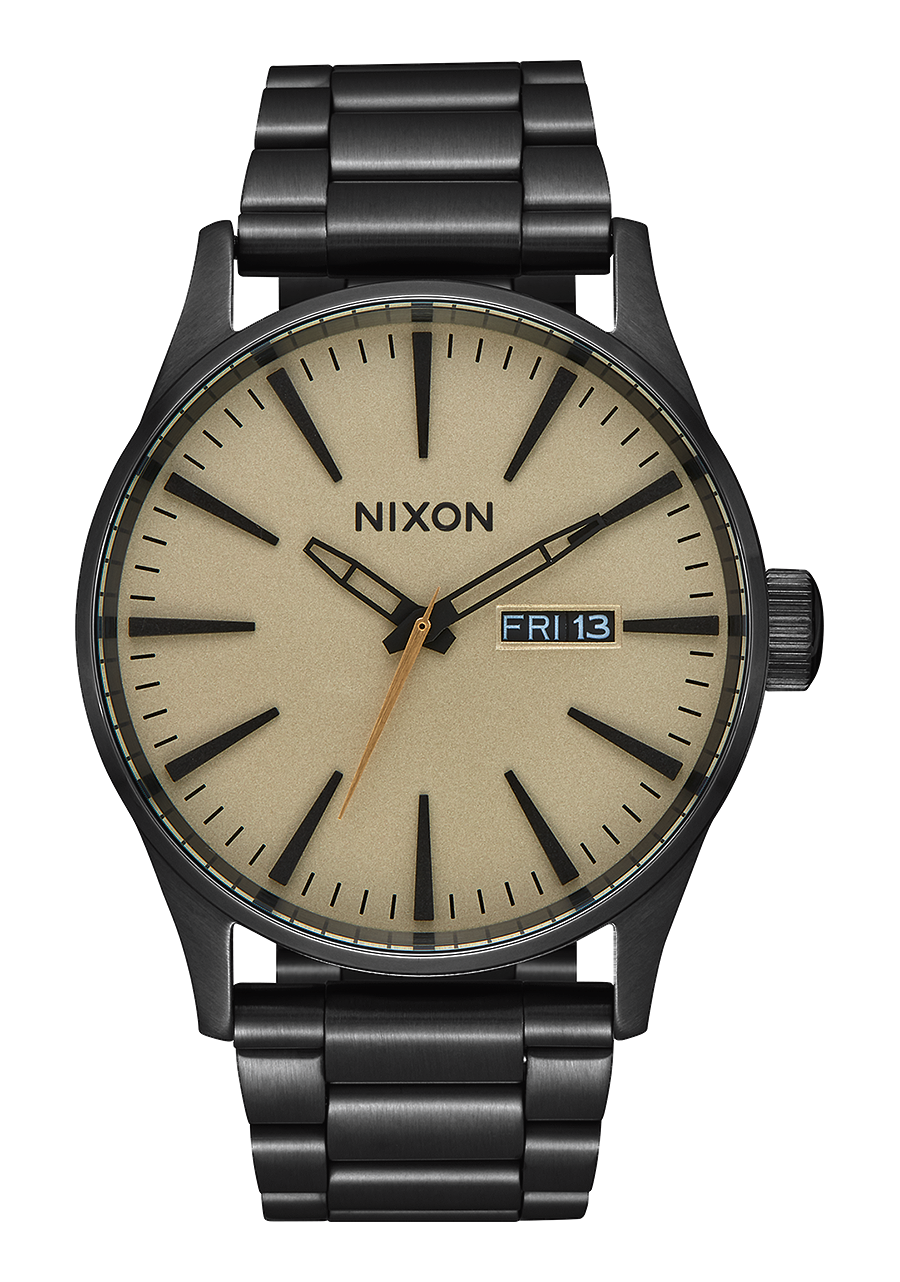 Nixon Sentry 23mm FKM Rubber Band Navy View 1 View 3