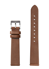 16mm Veg Tanned Leather Band Olive View 1