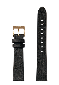 16mm Pineapple Leather Band Black