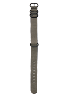 20mm One Piece #TIDE Recycled PET Strap Khaki / Black