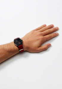 20mm One Piece #TIDE Recycled PET Strap Red / Black View 6