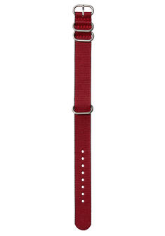 20mm One Piece #TIDE Recycled PET Strap Red / Black