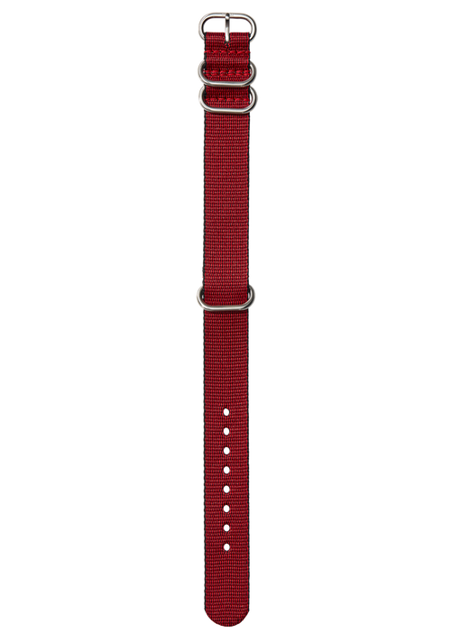 20mm One Piece #TIDE Recycled PET Strap Red / Black