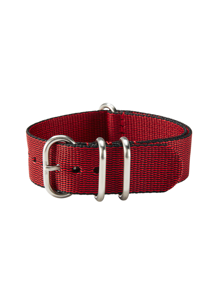 20mm One Piece #TIDE Recycled PET Strap Red / Black