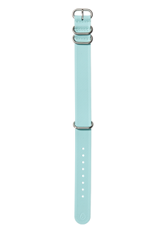 20mm One Piece FKM Rubber Strap Ocean Blue