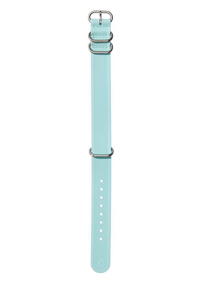 20mm One Piece FKM Rubber Strap Ocean Blue