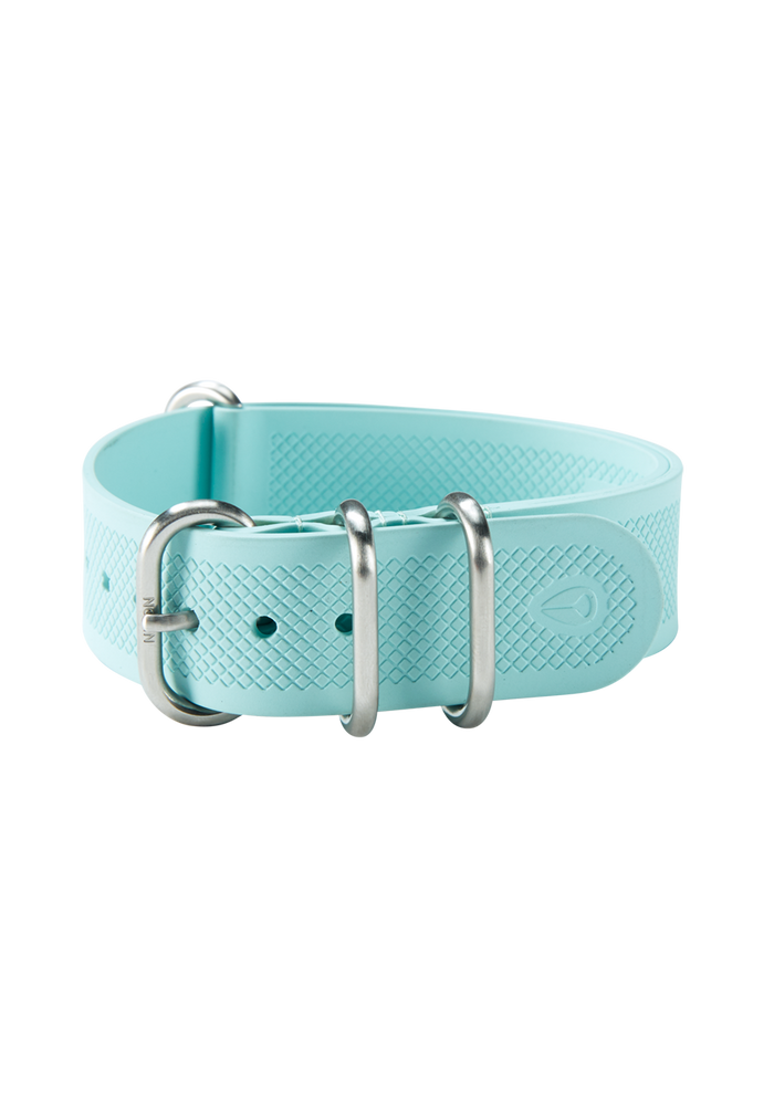 20mm One Piece FKM Rubber Strap Ocean Blue