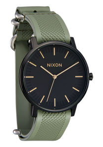 20mm One Piece FKM Rubber Strap Olive View 4