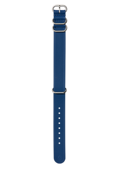 20mm One Piece FKM Rubber Strap Navy / Blue