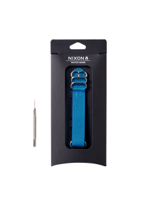 20mm One Piece FKM Rubber Strap Navy / Blue View 3