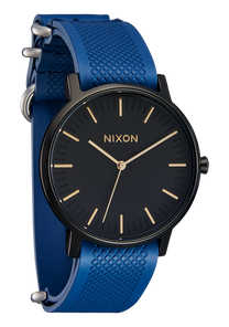 20mm One Piece FKM Rubber Strap Navy / Blue View 4