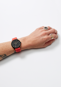 20mm One Piece FKM Rubber Strap Fire View 6