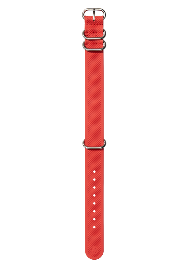 20mm One Piece FKM Rubber Strap Fire