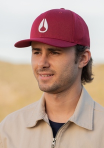 Deep Down FF Athletic Fit Hat Burgundy / White S/M View 7