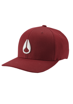 Deep Down FF Athletic Fit Hat Burgundy / White S/M