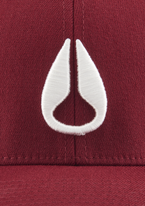 Deep Down FF Athletic Fit Hat Burgundy / White S/M View 4