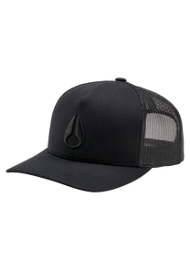 Iconed Trucker Hat Black / Black View 1