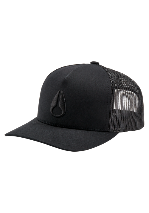 Iconed Trucker Hat Black / Black