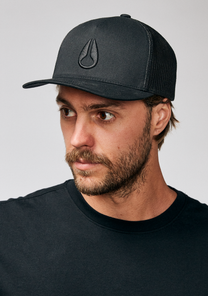 Iconed Trucker Hat Black / Black View 6