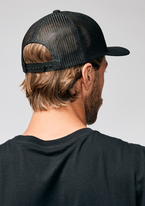 Iconed Trucker Hat Black / Black View 7
