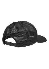 Iconed Trucker Hat Black White View 2
