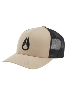 Iconed Trucker Hat Khaki Black