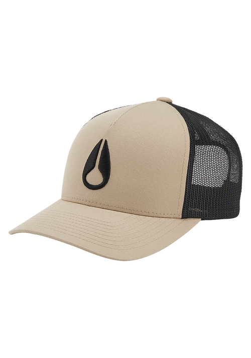 Iconed Trucker Hat Khaki Black