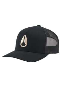 Iconed Trucker Hat Black Khaki View 1