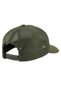 Iconed Trucker Hat Olive View 2
