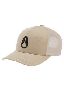 Iconed Trucker Hat All Khaki Black View 1