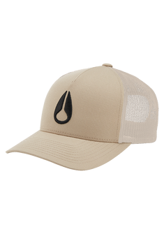 Iconed Trucker Hat All Khaki Black