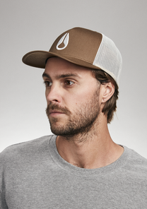 Iconed Trucker Hat Brown / Off White View 5