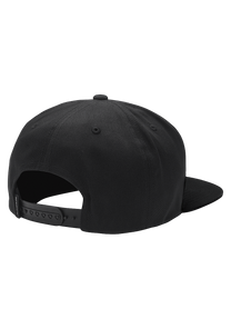 Simon Snap Back Hat Black White View 2